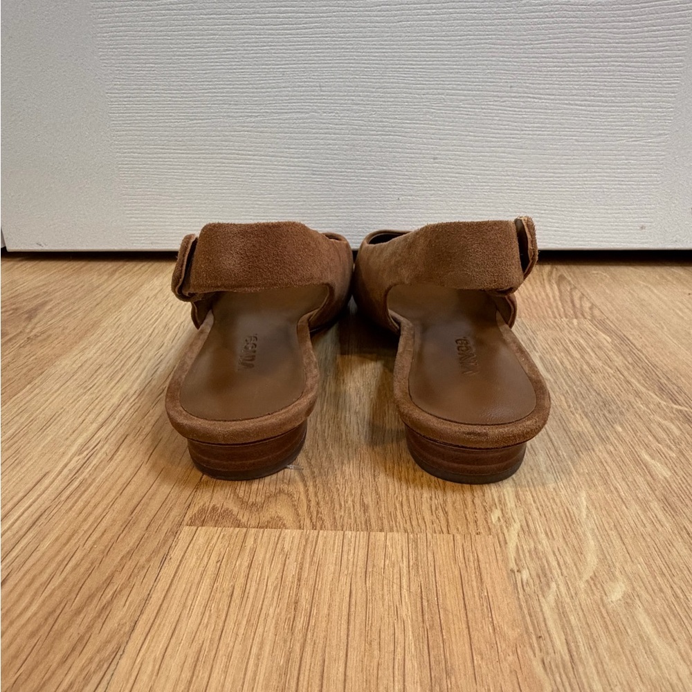 Vince Camel Gracy Suede Square Toe Sling Back Shoes Size 7.5 - Picture 3 of 9